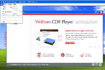 Wolfram CDF Player screenshot