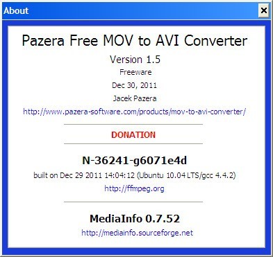 Pazera Free Mov To Avi Converter